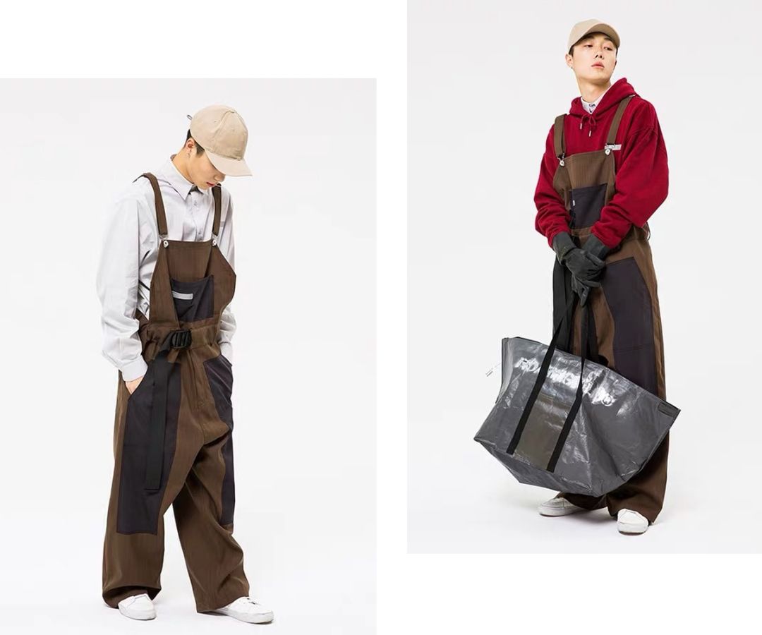 穿上背带裤,校门口保安叔叔都不拦我