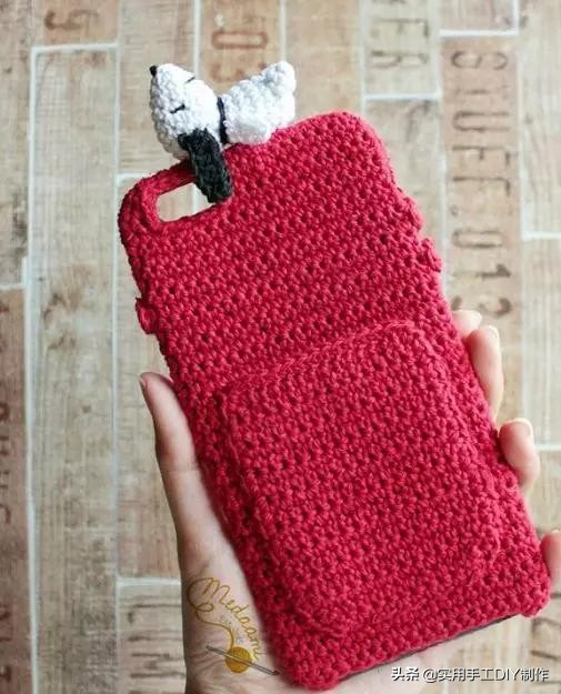 针织手机壳教程全部,萌萌的手机套编织