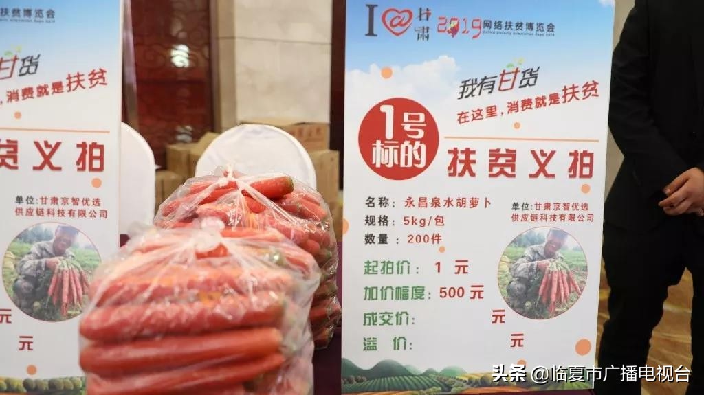 @甘肃2019网络扶贫博览会金昌公益拍卖成交额超4万元