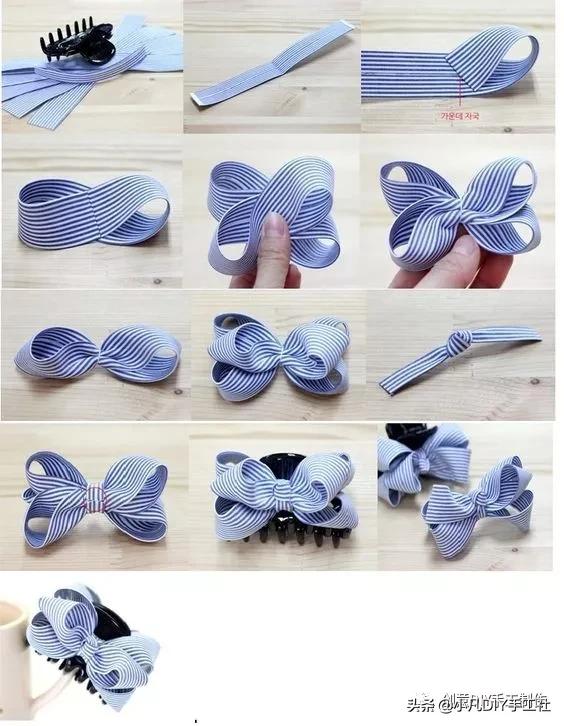 旧衣服飘带做头饰,十种diy简单的发饰