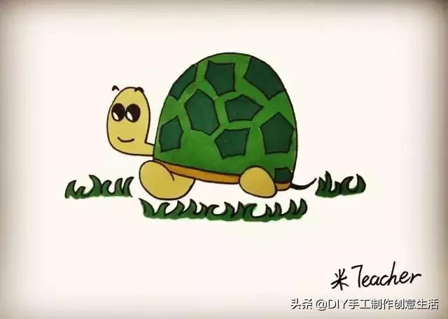 怎么画小乌龟简笔画图片,怎么画简笔画小乌龟