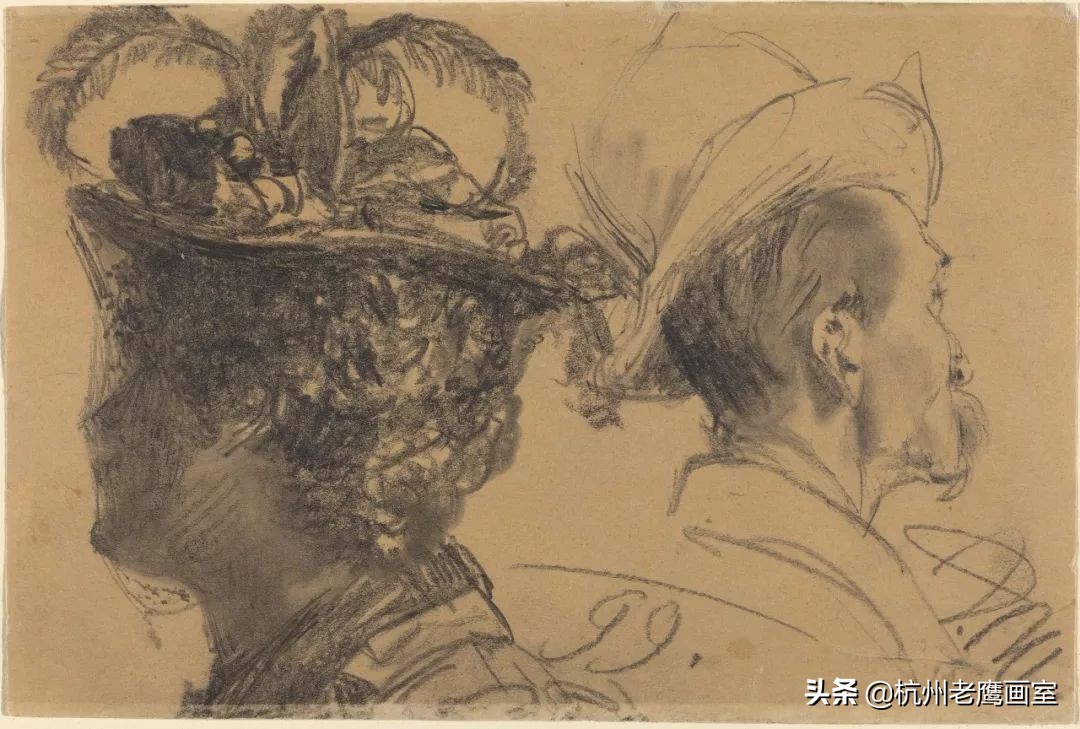 门采尔素描作品的尺寸,门采尔素描高清大图