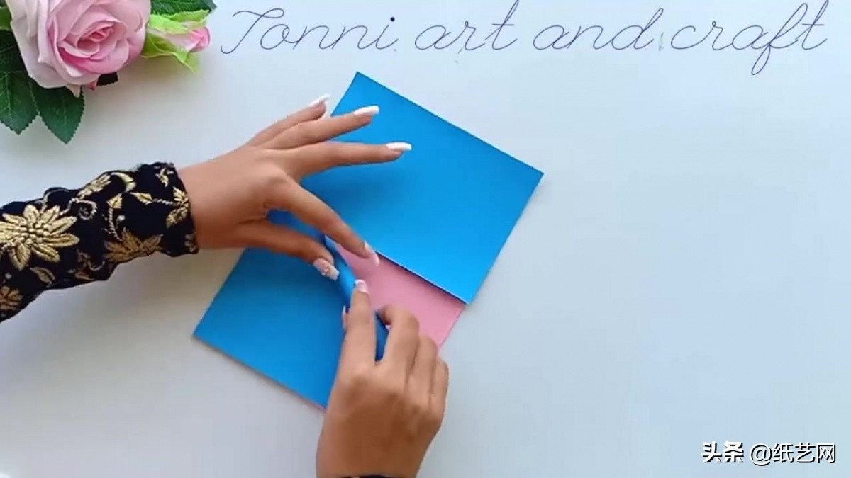 新年贺卡用卡纸还是彩纸,一看就会的超简单手工新年贺卡