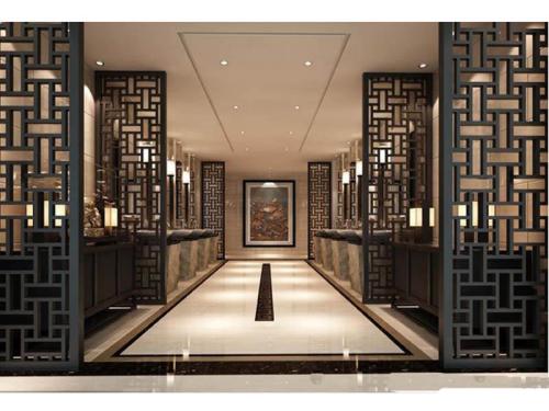 黑钛不锈钢屏风隔断,黑钛屏风