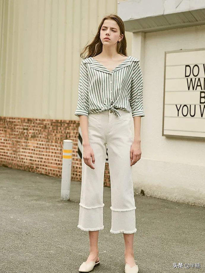 韩剧女主的穿搭连衣裙,韩剧女主穿条纹衬衫