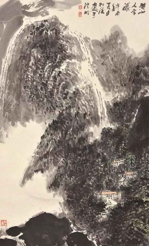 赵松涛人物画欣赏,临摹赵松涛山水画
