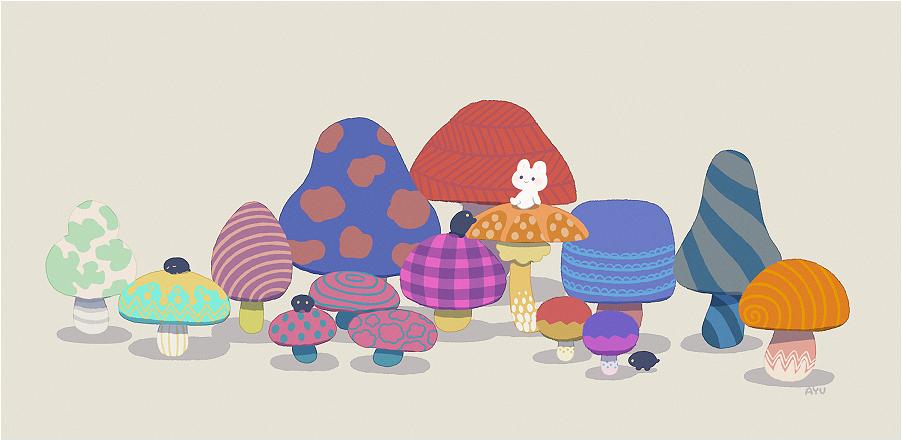 兔兔可爱插画,ayu日语