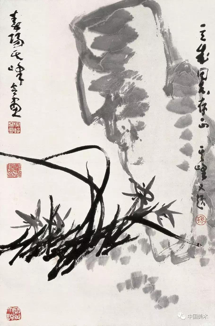 怎样使墨色有变化?蘸墨、蘸水和调墨这篇文章都教给你