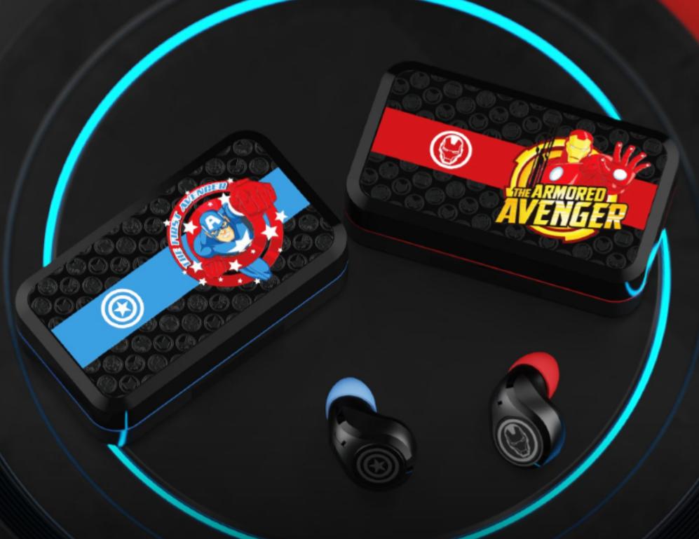 漫威联名蓝牙耳机美国队长,美国队长4新猎鹰