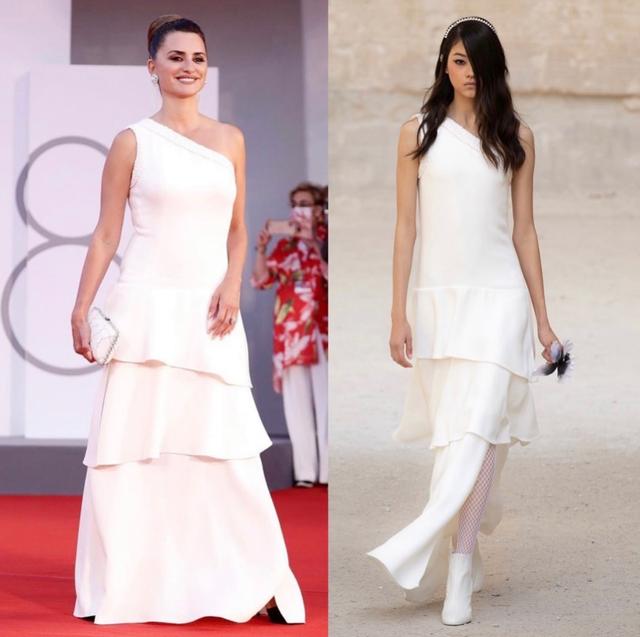 佩内洛普克鲁兹香奈儿,佩内洛普银色礼服