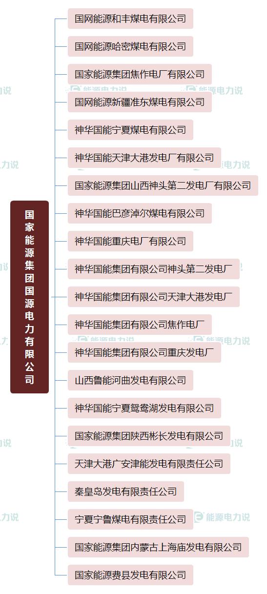 国家能源集团国华电力公司,国家能源投资集团下属电厂