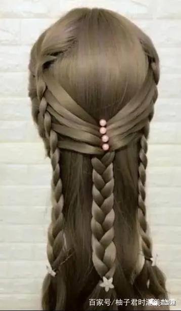 超实用8种编发教程0基础轻松get,儿童长发编发教程8-12岁新年编发