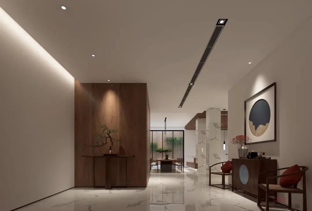 700平米现代轻奢装修效果图,大户型现代轻奢设计