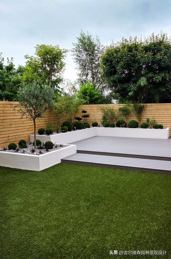 联排别墅庭院花园景观设计,园林设计联排别墅短视频