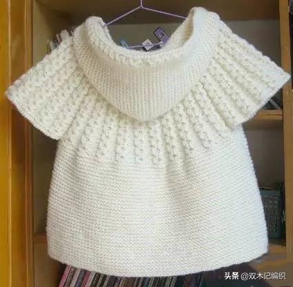 宝宝的毛线衣从上往下织的教程,适合粗毛线织的宝宝外套教程