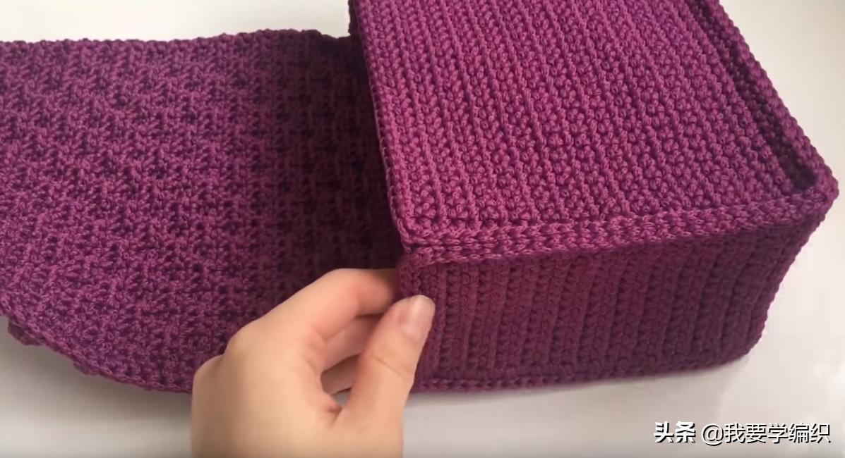 冰丝线钩织斜挎小包包,织女手工包包