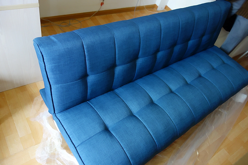 小户型法兰绒沙发床,小户型沙发床棉麻材质