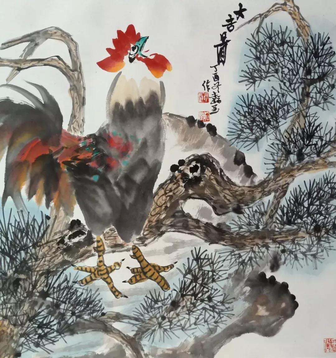 查看名家画雉鸡作品欣赏,王韬画鸡图片大全