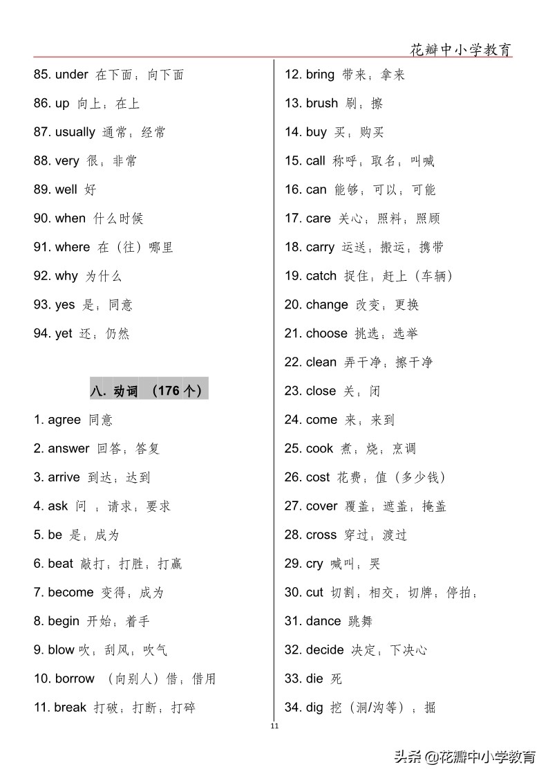 中考英语单词必背人教版,中考英语单词每天50个