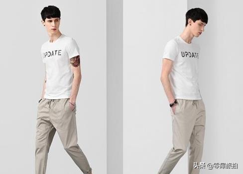 夏季哈伦裤男oversize,黑色哈伦裤搭配蓝色t恤学生党