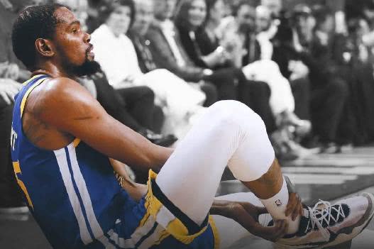 杜兰特新赛季上脚球鞋 (杜兰特跟腱断裂穿的战靴)