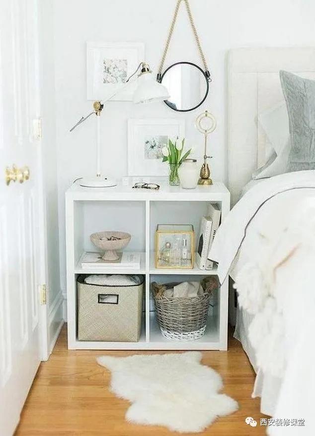 卧室放不下床头柜怎么办,卧室放不下床头柜6种形式搞定
