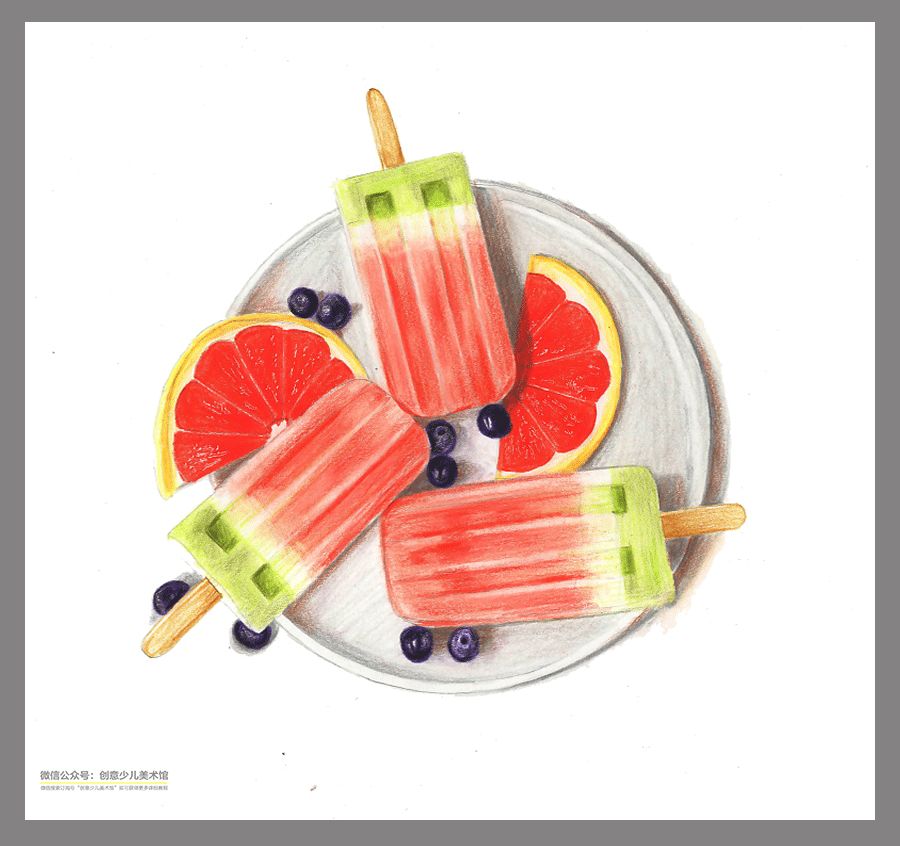 彩铅花卉作品临摹素材,动漫人物彩铅素材图片