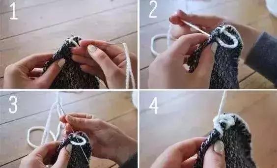 旧毛衣手工针织帽,旧毛衣改袜子帽子手套