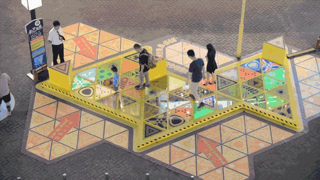 商业步行街景观设计效果图,现代商业街景观效果