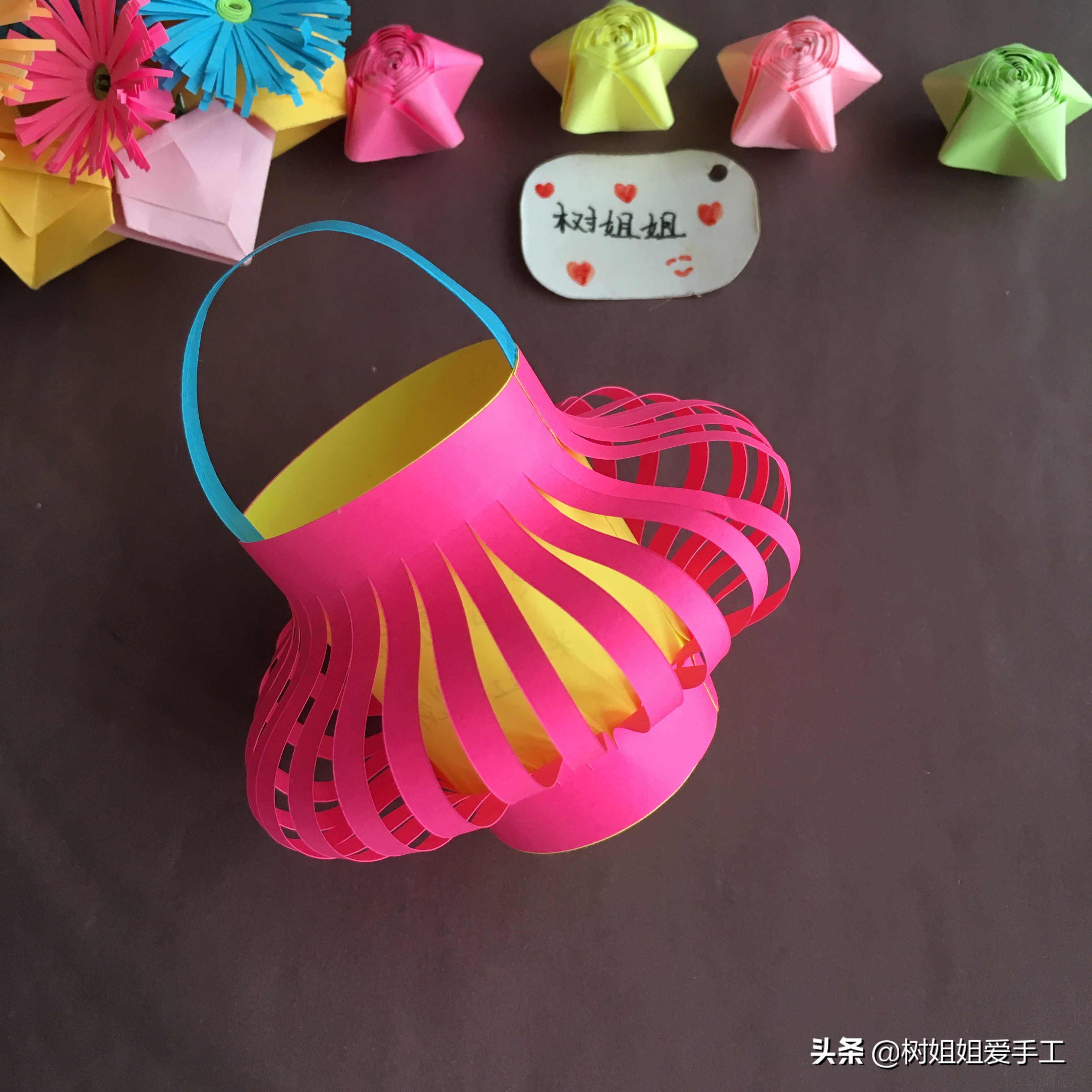 简单的折纸手工灯笼用长方形的纸,折纸手工兔年兔子灯笼详细教程