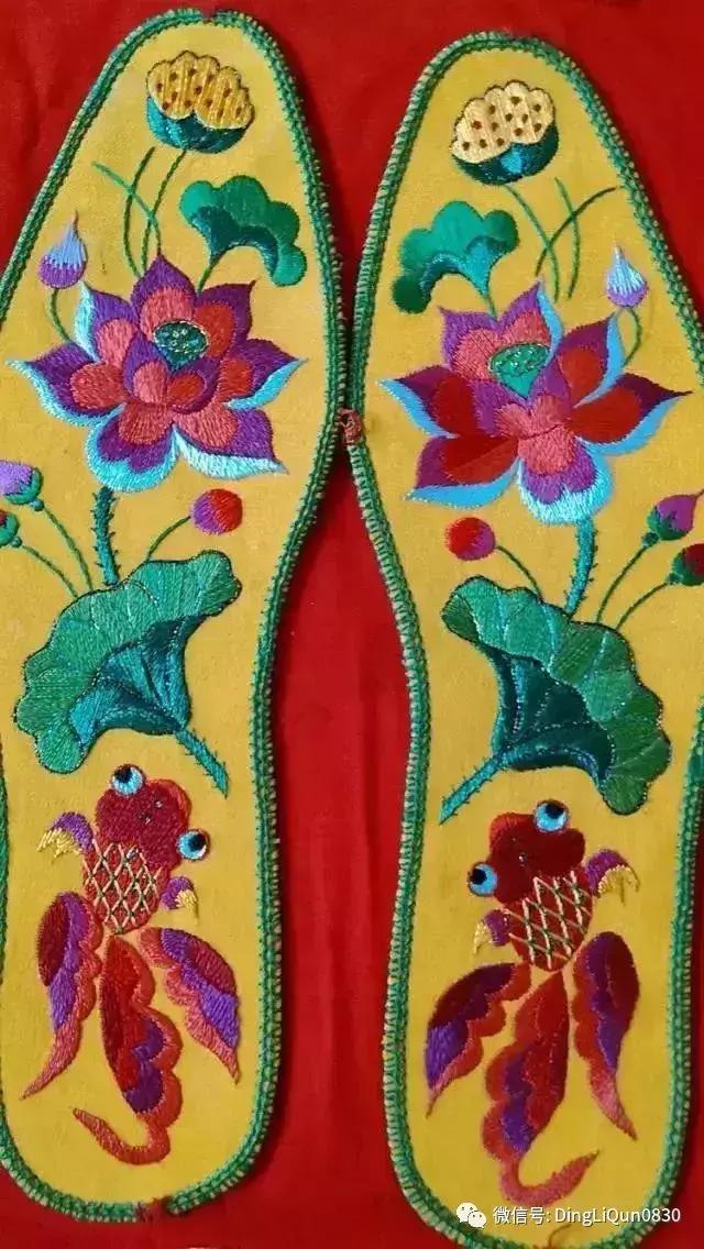 刺绣作品简单的,老式刺绣喜字的鞋垫刺绣方法