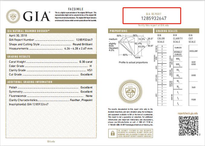 钻石鉴定证书没有gia号,钻石gia证书如何查询