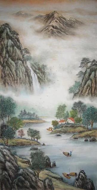 曾刚国画山水技法4,曾刚雪景国画山水画图片