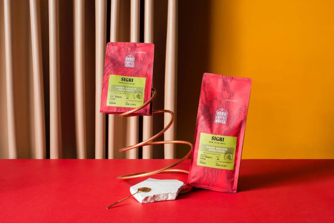 包装别致的咖啡包装欣赏,咖啡包装设计几何风格