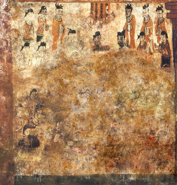 朝鲜壁画古墓,韩国墓葬壁画