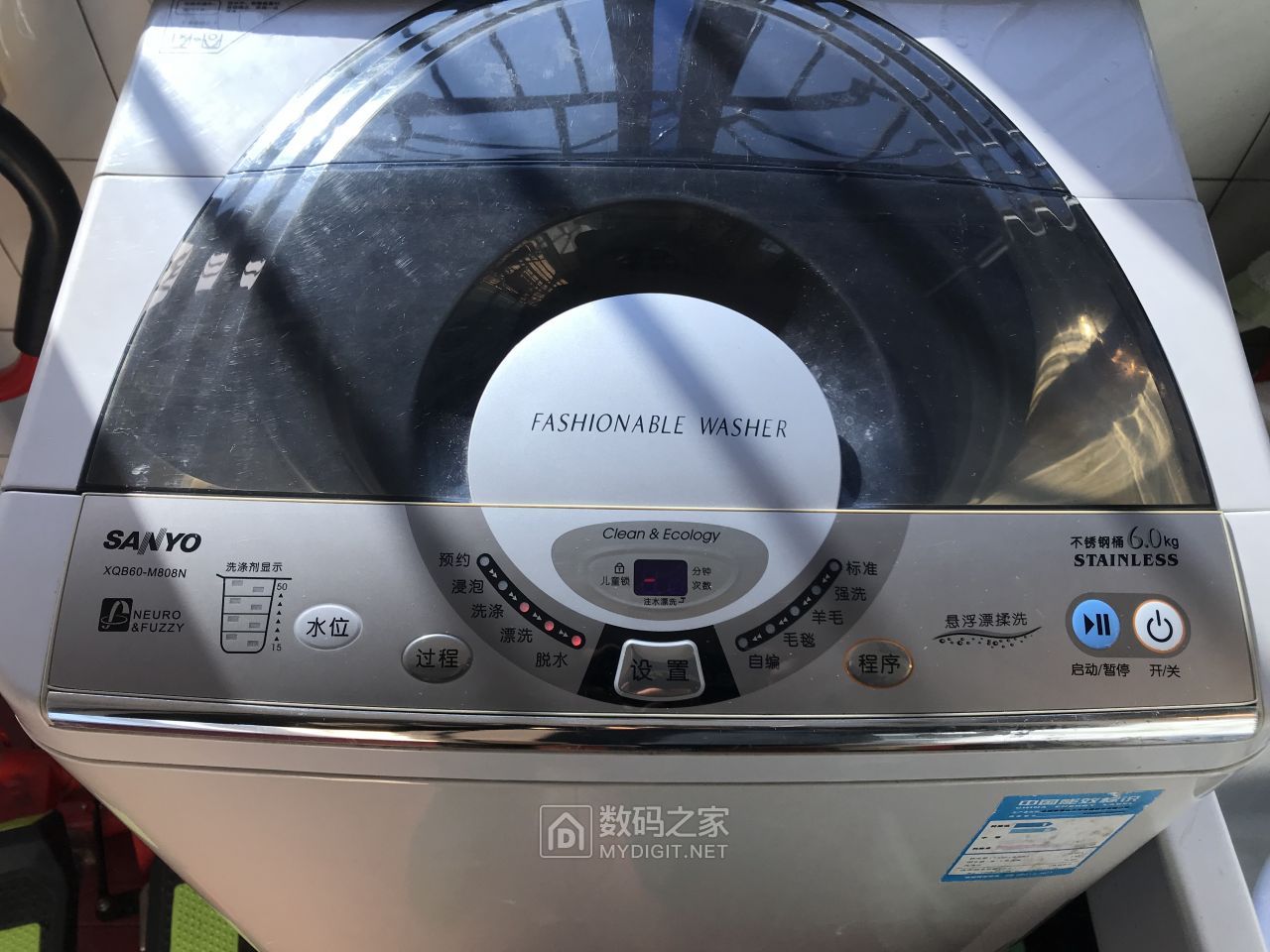 三洋xqb60-m808洗衣机故障码,拆机老洗衣机