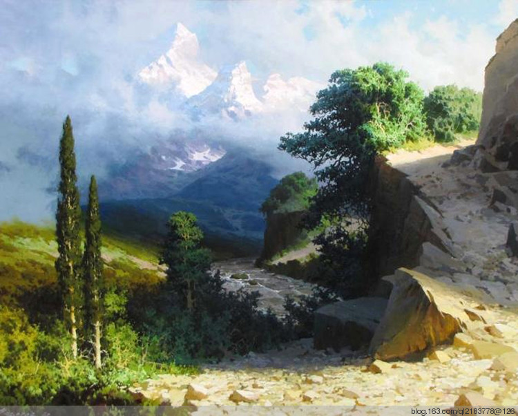 俄残荷罗斯油画风景70幅,俄罗斯画家的油画如诗如画美极了