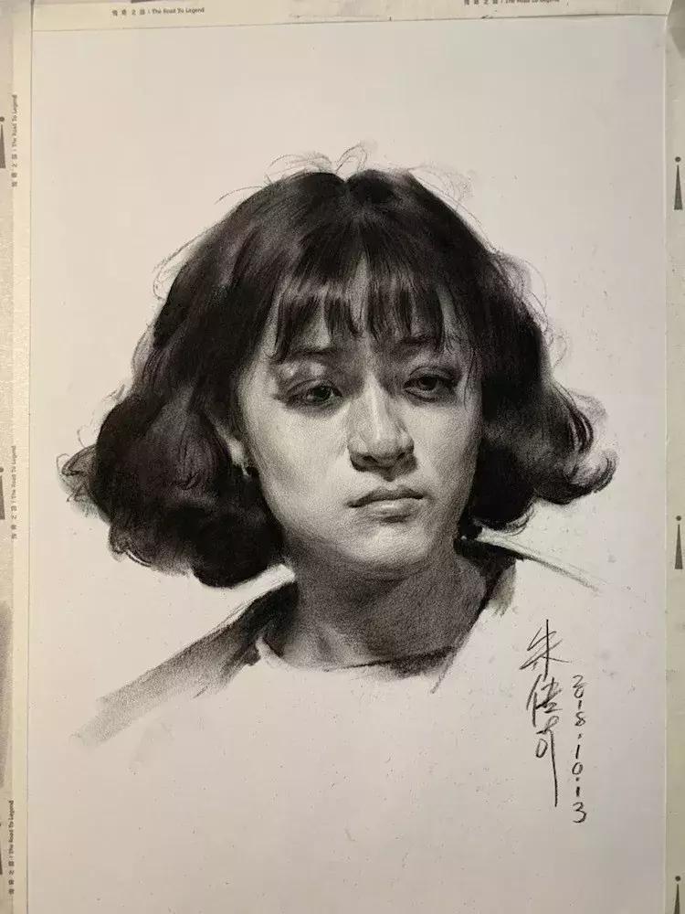 央美状元朱传奇素描,央美朱传奇
