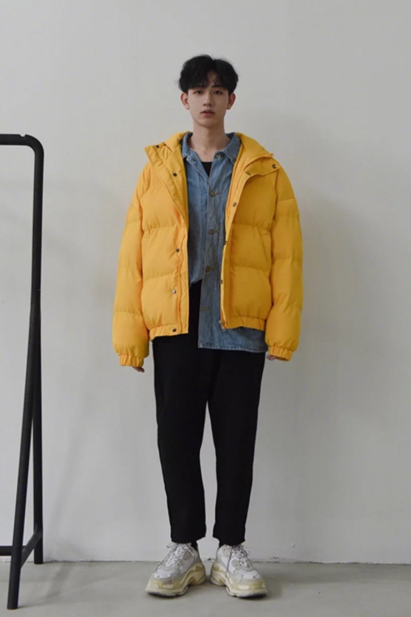 冬季羽绒服男生穿搭技巧,矮个子男生羽绒服棉服怎么搭配