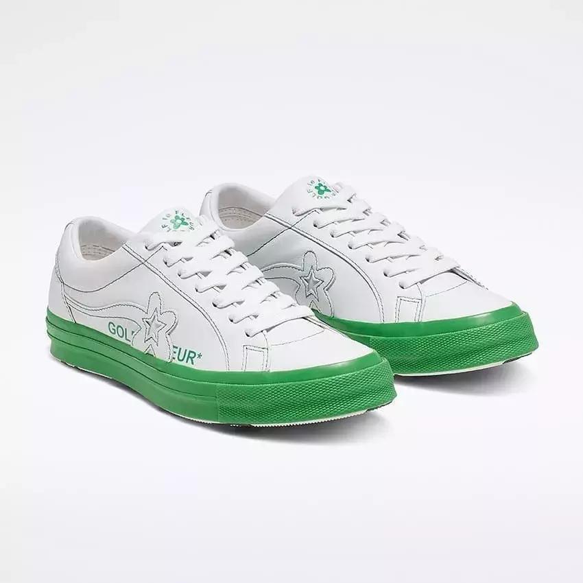 匡威小花golflefleur蓝色,匡威golf小花联名绿色