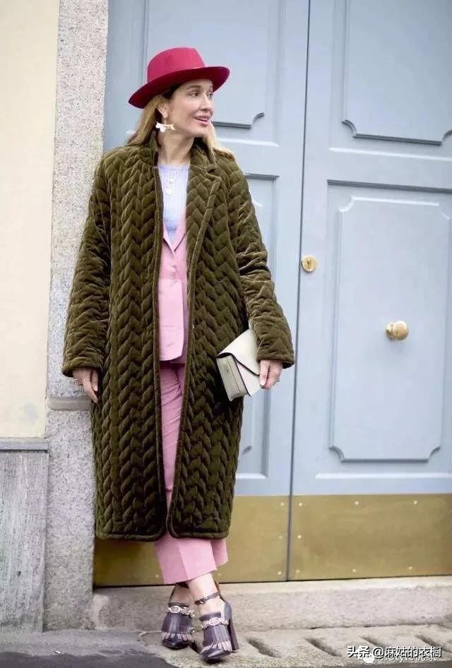 日系绗缝棉服穿搭,宽松绗缝棉服