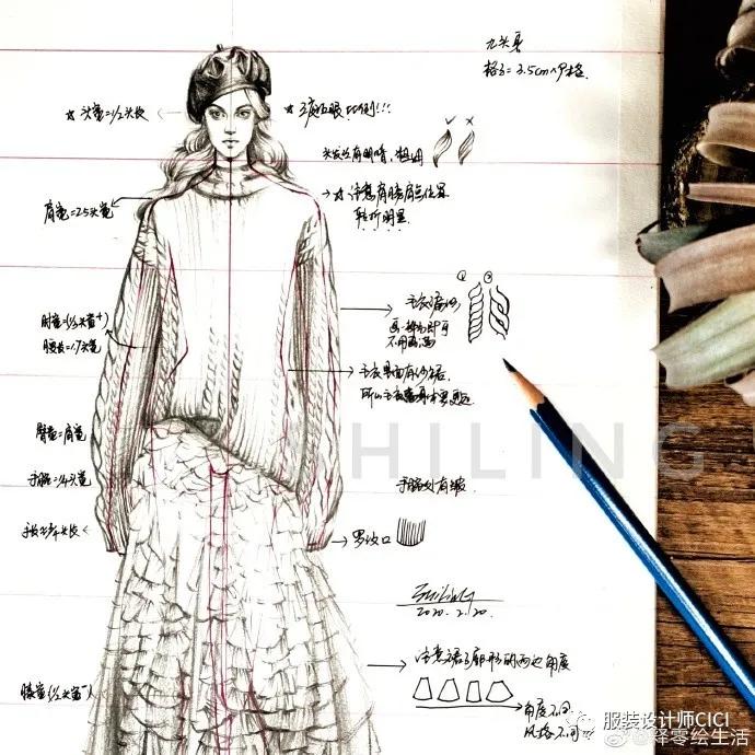 教你画衣服设计图,设计衣服手绘画简单教程整套