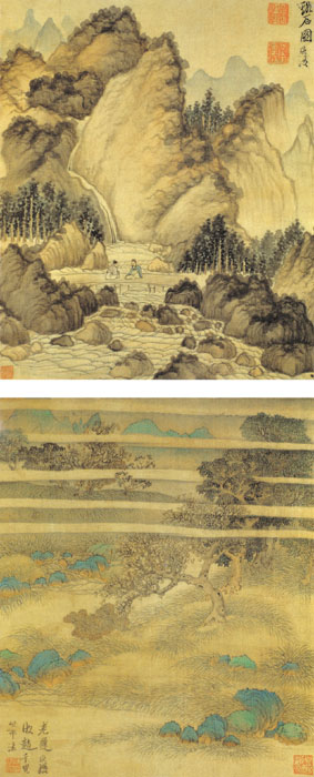 明代吕纪山水画作品高清大图赏析,明代周用山水画作品高清大图赏析