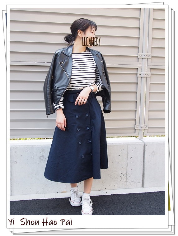 风衣半身裙中长款秋冬穿搭,风衣半裙同系列