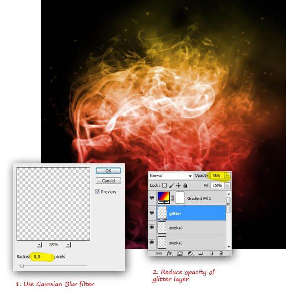 ps用画笔和滤镜打造美丽的光束,photoshop烟雾怎么做