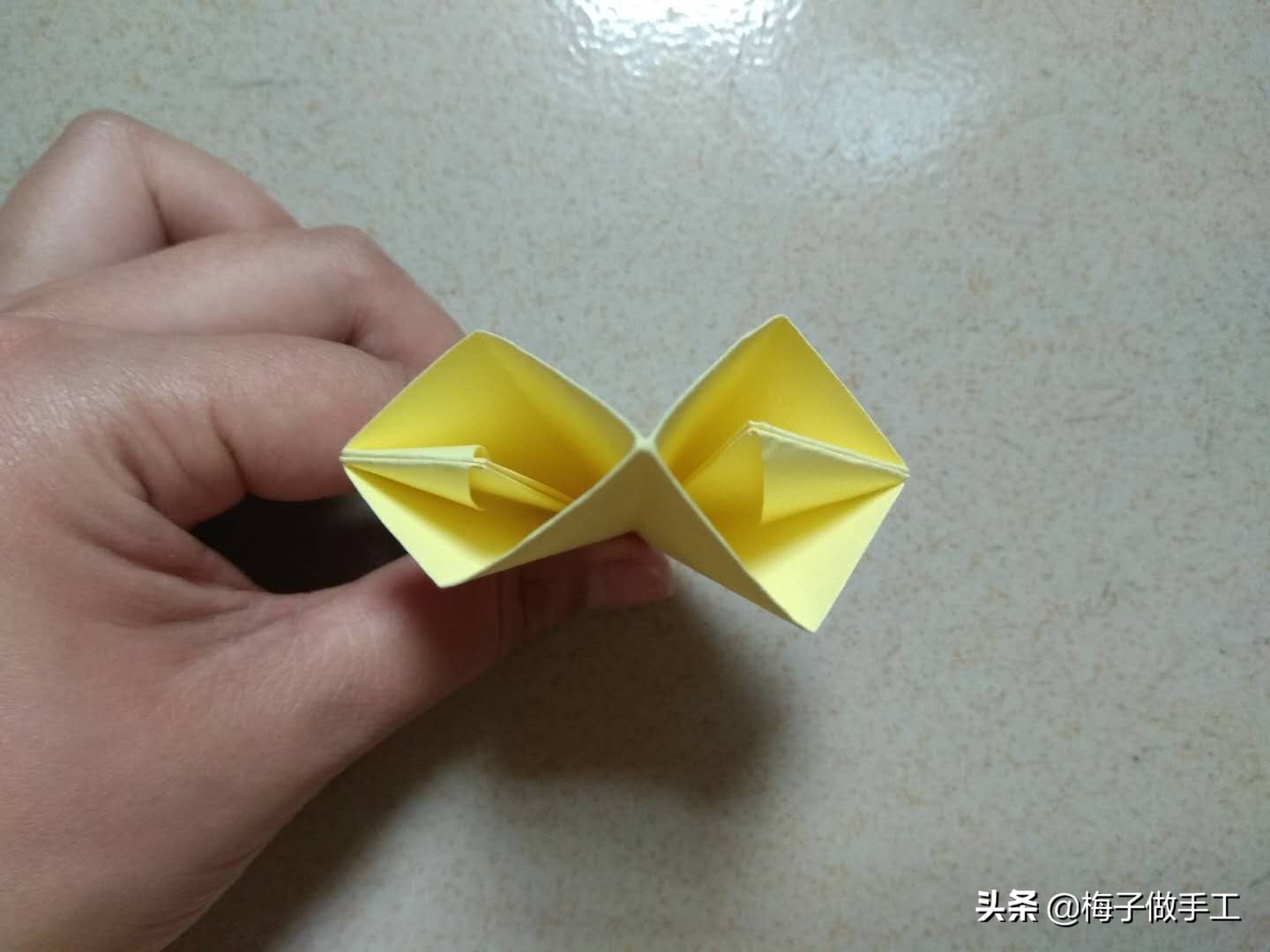 儿童折纸教程折钻石,最简单折纸钻石怎么折