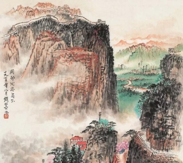 书画家钱松嵒作品价格,钱松喦早期山水画