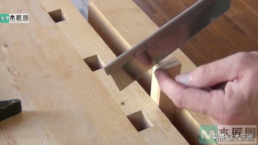 常见的30种卯榫结构图片,两边插肩榫卯制作过程