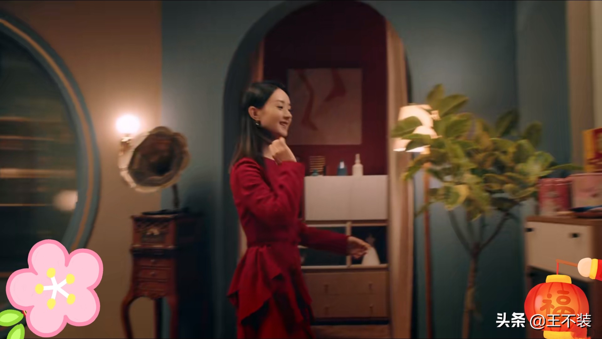 赵丽颖穿的2021迪奥连衣裙,赵丽颖红色裙全球限量版