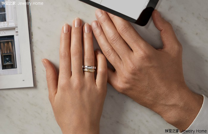 普通又简单的婚戒,简单款式无钻戒指